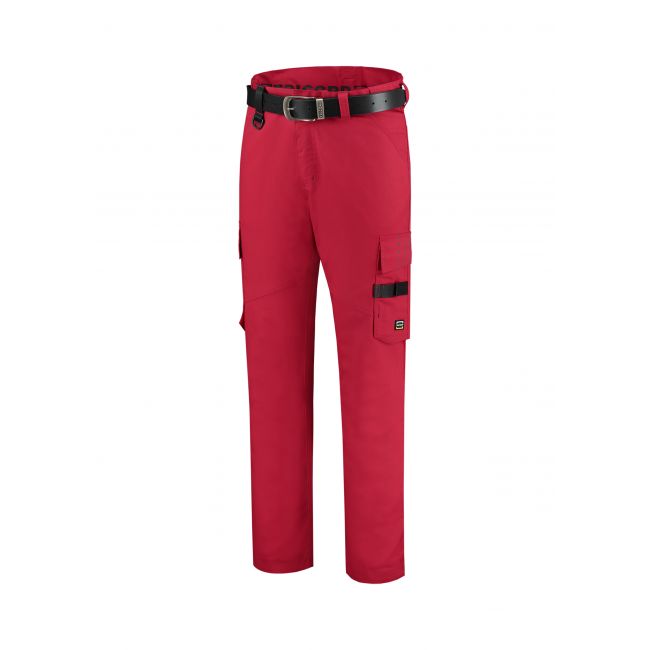 Work Pants Twill pantaloni de lucru unisex roşu